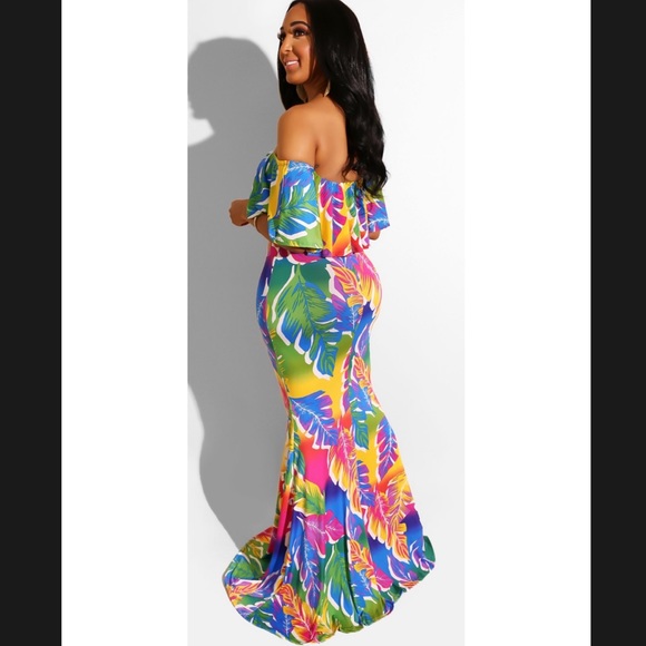 Bright Tropical Mermaid Maxi - Picture 2 of 5